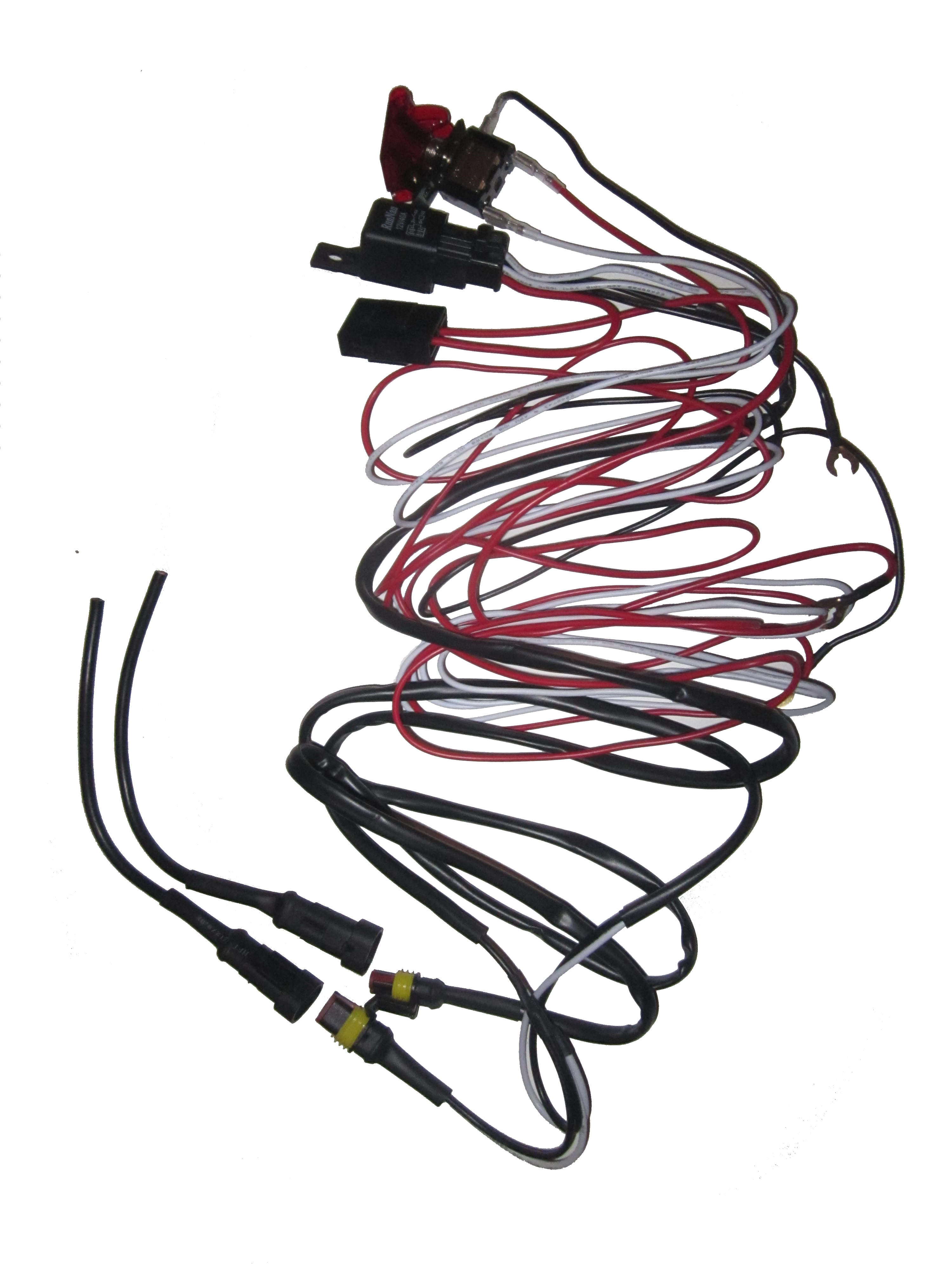 Universal Wire Harness with LED Toggle Switch - Tuff LED Lights