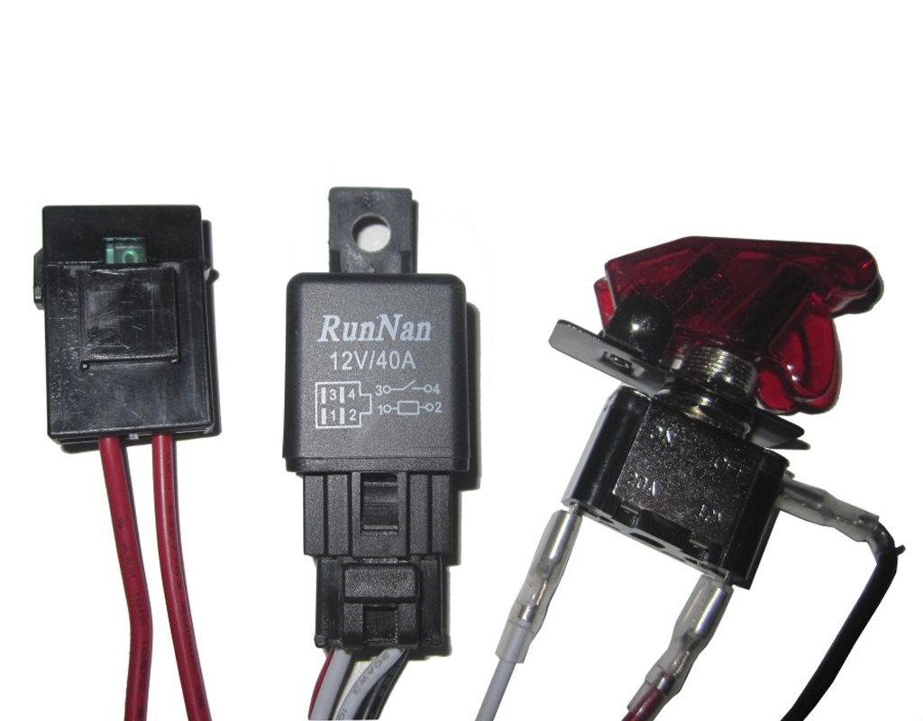 Universal Wire Harness With Led Toggle Switch
